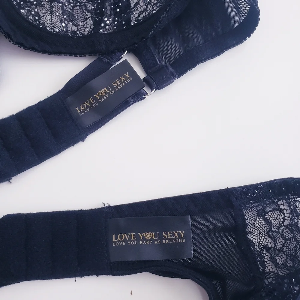 Love You Sexy Lace Bra Garter Set